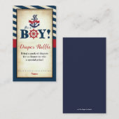 nicht Baby shower luierspoel Informatiekaartje (Voorkant / Achterkant)