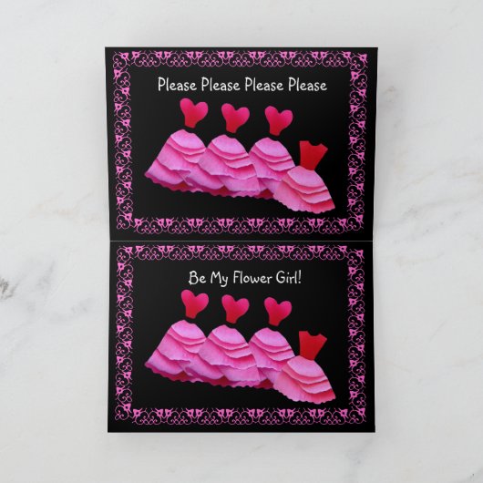 NICHT - de Uitnodiging van Bloemenmeisje - ROZE (Binnen)