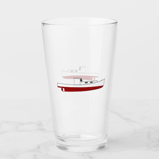 nicht - Downeast Maine Lobster Boats Glas (Voorkant)