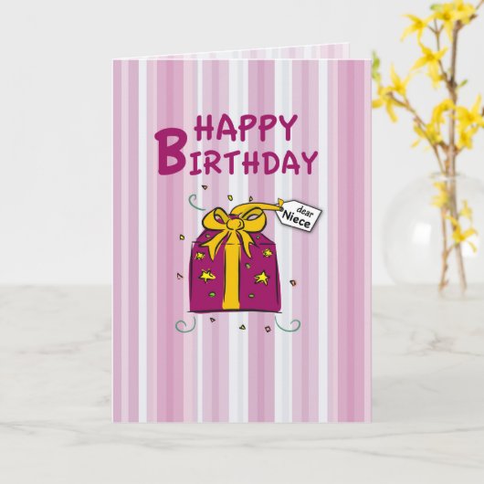 Nicht, fijne verjaardag kaart (Gele Bloem)