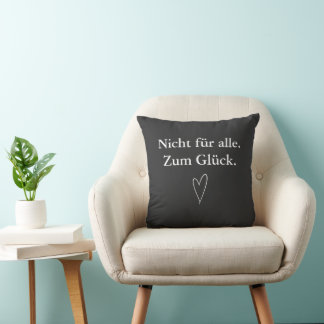Nicht für alle. Zum Glück. – Hoodie mit Herz Kussen