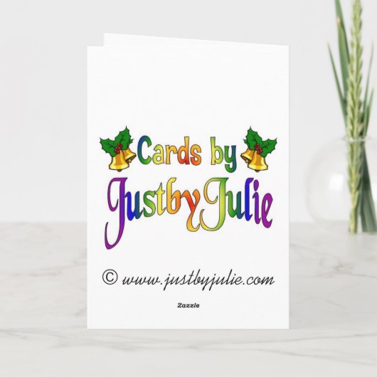 Nicht Kerst Kaart Kerstbomen (Achterkant)