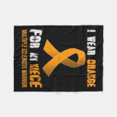 Nicht - Mijn Multiple Sclerosis Warrior Fleece Deken (Voorkant (Horizontaal))