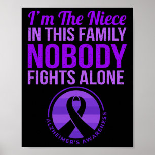 Nicht Niemand vecht alleen Alzheimer Poster
