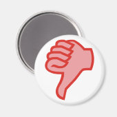nicht not OK Daumen runter thumbs down Magneet (Voorkant / Achterkant)