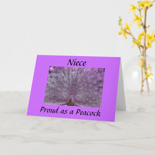 NICHT = TROTS ALS EEN PAUW ZOALS JE AFSTUDEREN KAART (Gele Bloem)