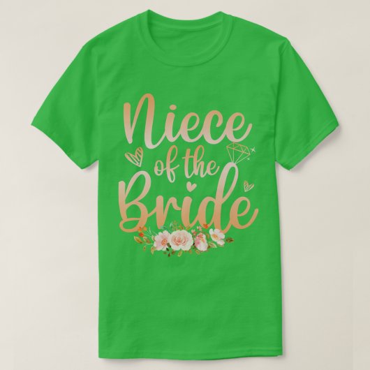 Nicht van de bruid Funny bruiloftsshower vrouwen T-shirt (Design voorkant)
