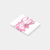 Nicht van een dragonfly-borstkanker bij de wortels post-it® notes (Schuin)