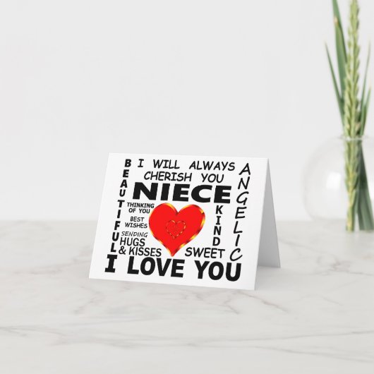 Nichte die ik liefheb kaart (Voorkant)
