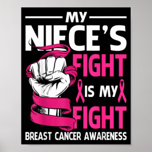Nichten Strijd Is Mijn Strijd Borstkanker Bewustzi Poster