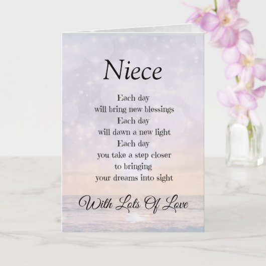 Nichtenmoedigingsgedicht ontwerp Groet Kaart (Orchidee)