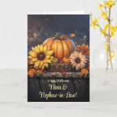 Nichtje en echtgenoot neefje in de wet Happy Hallo Kaart (Gele Bloem)