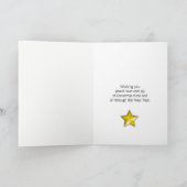 Nichtje en haar man, Tartan kerstboom Feestdagen Kaart (Binnen)