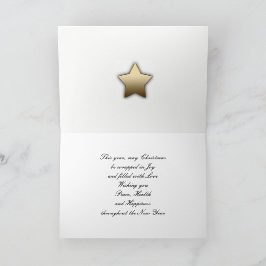 Nichtje en man, een Christelijk kerstkruis Feestdagen Kaart (Binnen)