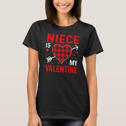 nichtje is mijn Valentijn rode Valentijnsdag T-shirt (Voorkant)