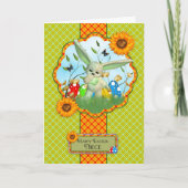 Nichtje Schattigee paaseieren met Kaart en paaseie (Voorkant)