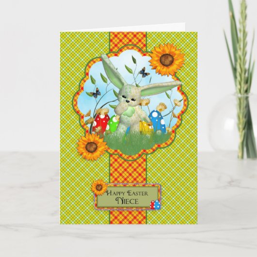 Nichtje Schattigee paaseieren met Kaart en paaseie (Voorkant)