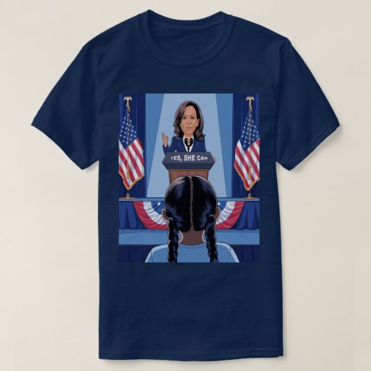 NICHTJE VAN KAMALA HARRIS - JA, ZE KAN T-Shirt (Design voorkant)