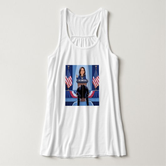 NICHTJE VAN KAMALA HARRIS TANKTOP (Design voorkant)