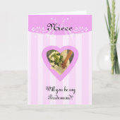 Nichtje Wil je mijn bruidsmeisje stijlvol en stijl (Voorkant)