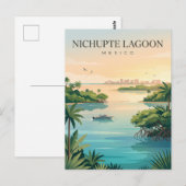 Nichupté-lagune Mexico Briefkaart (Voorkant / Achterkant)