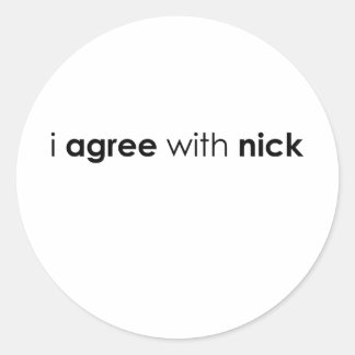 Nick.ai Ronde Sticker