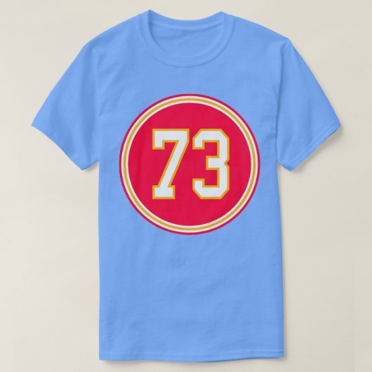 Nick Allegretti Nummer 73 Jersey Kansas City Chief T-shirt (Design voorkant)