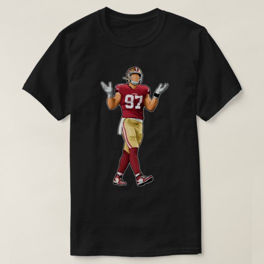 Nick Bosa 97 Reactie T-shirt (Design voorkant)