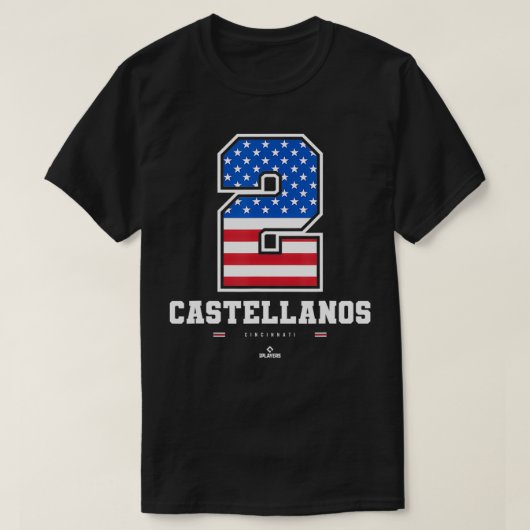 Nick Castellanos US-vlagnummer T-shirt (Design voorkant)