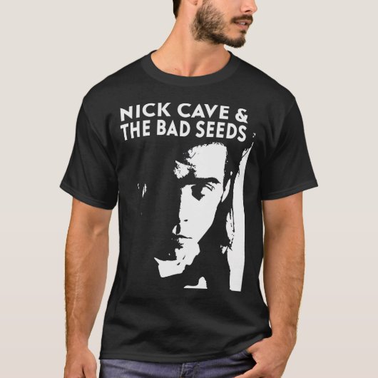 Nick Cave en het Bad Seeds Retro Concert T-shirt (Voorkant)
