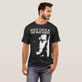 Nick Cave en het Bad Seeds Retro Concert T-shirt (Voorkant volledig)