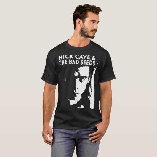 Nick Cave en het Bad Seeds Retro Concert T-shirt (Voorkant volledig)