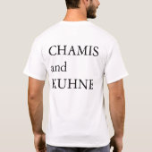 Nick Chamis voor president in 2024 T-shirt (Achterkant)