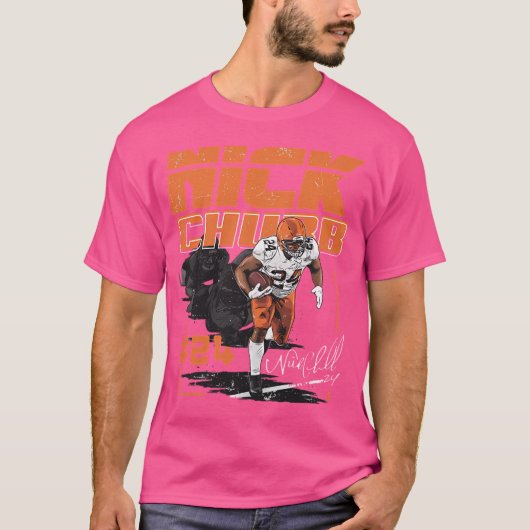Nick Chubb Cleveland Touchdown T-shirt (Voorkant)