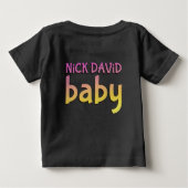 NiCK DAViD baby - Organisch, Dual-Sided Snap-T-shi (Achterkant)