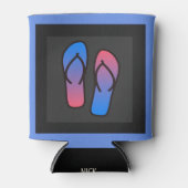 NiCK DAVID - Blue Lagoon blikjes en flessenkoelers Blikjeskoeler (Voorkant)