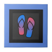 NiCK DAViD - Blue Lagoon Teenslippers Tegel Tegeltje (Voorkant)