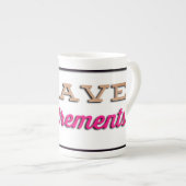 NiCK DAViD - Eisen Bone China Cup Porselein Kop (Voorkant rechts)