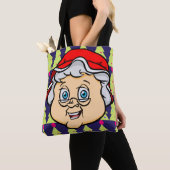 NiCK DAViD - Mevrouw Claus Kerstboom Canvas tas (Dichtbij)