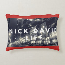 NiCK DAViD - Red Lumbar Pilow Accent Kussen