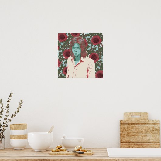 Nick Drake Poster (Keuken)