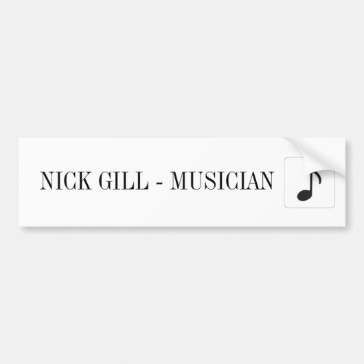 NICK GILL STICKER (Voorkant)