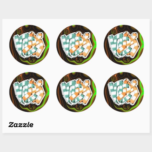 Nick ~ Graffiti Art Sticker 3" (Vel)