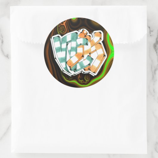 Nick ~ Graffiti Art Sticker 3" (Tas)