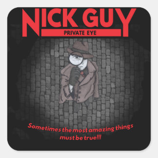 Nick Guy, Private Eye Vierkante Sticker