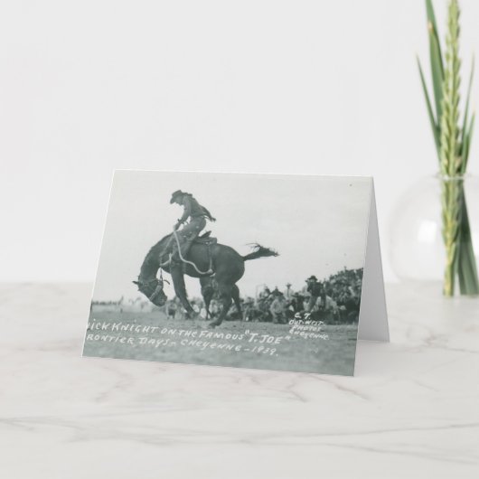 Nick Knight die T. Joe op Cheyenne Frotier Days ri Kaart (Voorkant)