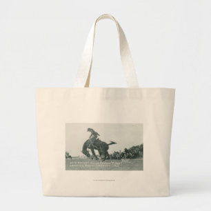 Nick Knight met T. Joe op Cheyenne Frotier Days Grote Tote Bag