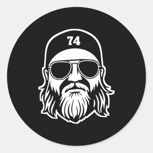 Nick Mangold A True Jet 74 Apparel Ronde Sticker (Voorkant)