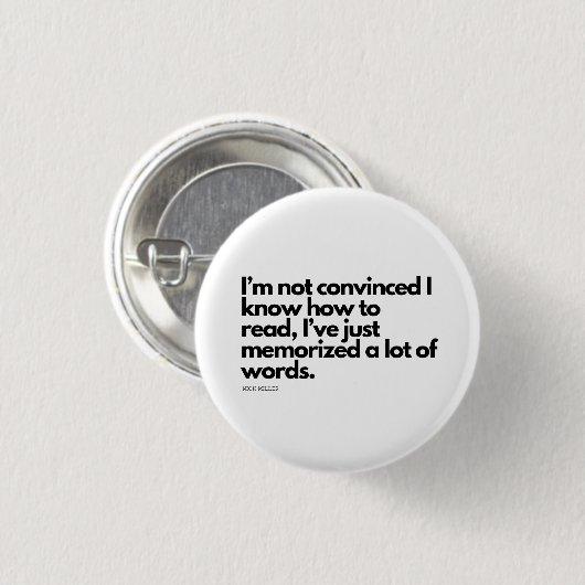 Nick Miller citaat Ronde Button 3,2 Cm (Voorkant /achterkant)