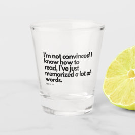 Nick Miller citaat Shot Glas